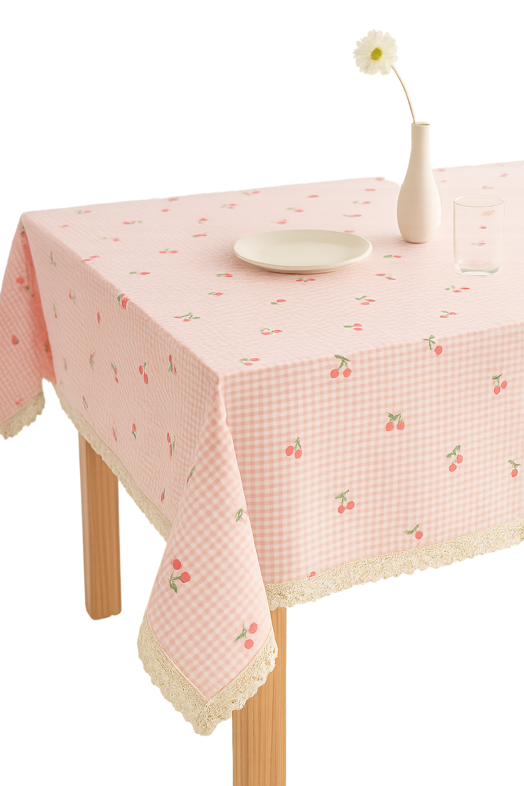 Nappe bohème jacquard épaisse motif carreaux maison cuisine