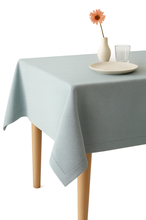 Nappe de table coton lin imperméable style uni