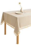 Nappe de table moderne rayures damassé imperméable cuisine