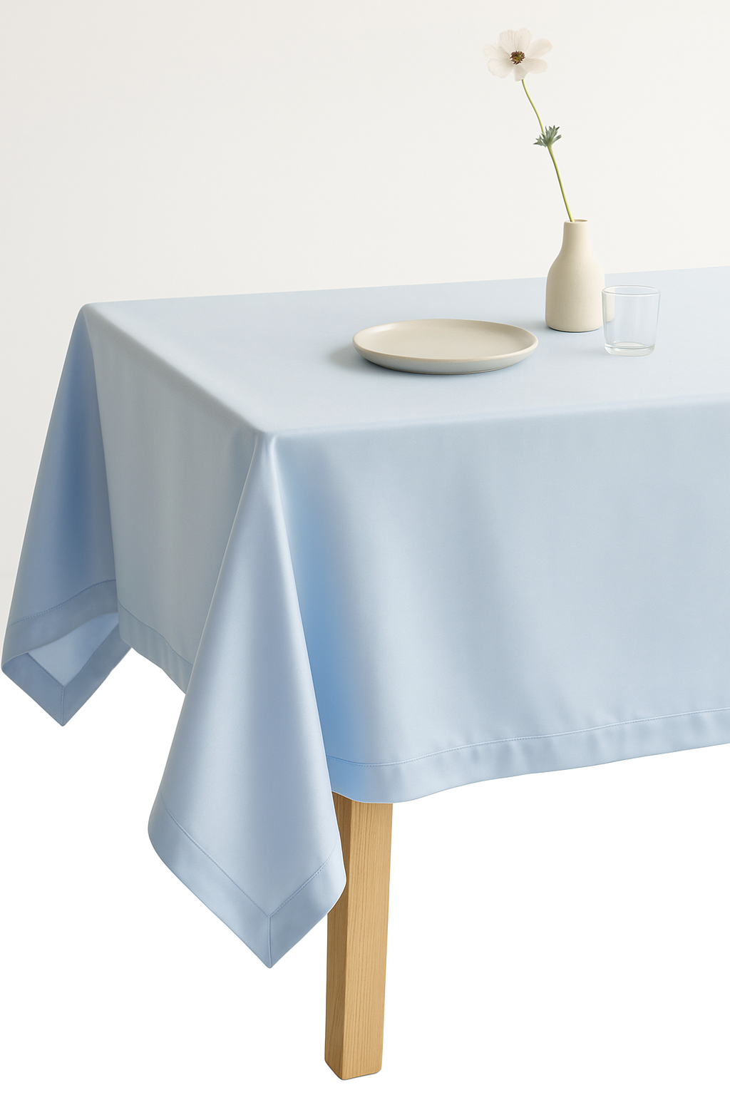 Nappe satin douce soyeuse style uni table fete