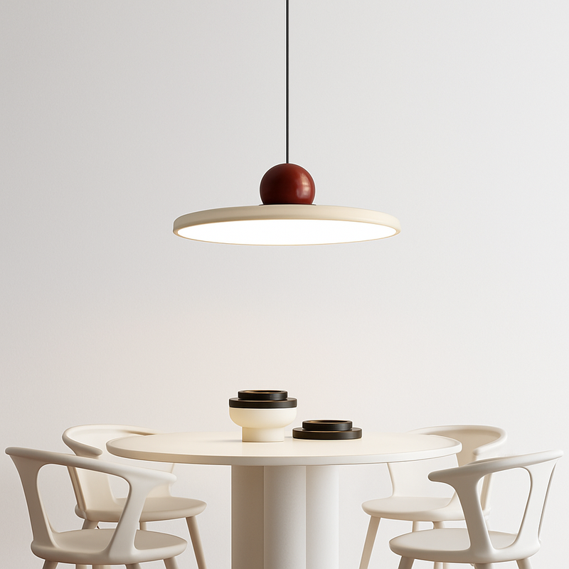 Nordique LED Suspension Lumière Crème Vent Soucoupe Volante Lampes Pour Salon Chambre Chevets Restaurant Hôtel Éclairage Intérieur