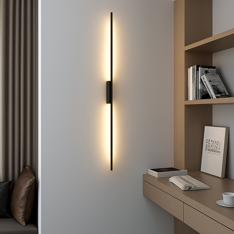 Nordique noir applique murale LED lumières applique pour chambre salon lampes d'intérieur applique murale Luminaires décor pour la maison AC110-220V