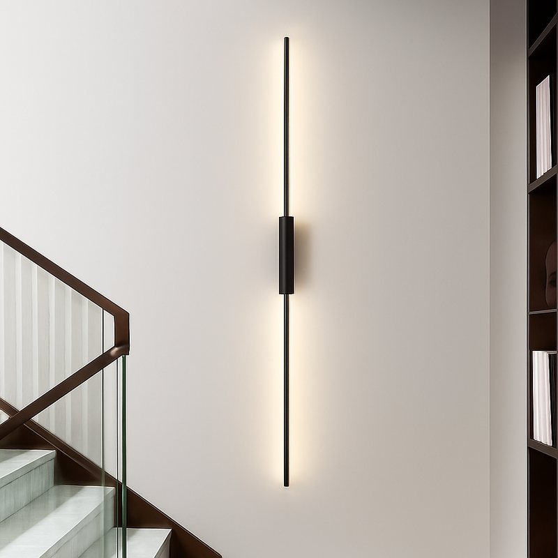 Nordique noir applique murale LED lumières applique pour chambre salon lampes d'intérieur applique murale Luminaires décor pour la maison AC110-220V