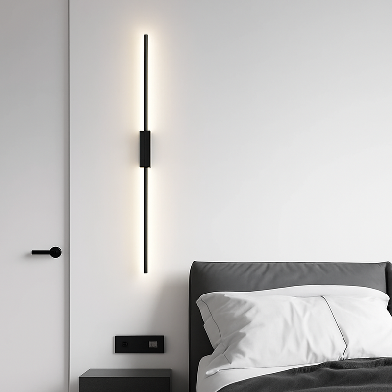Nordique noir applique murale LED lumières applique pour chambre salon lampes d'intérieur applique murale Luminaires décor pour la maison AC110-220V