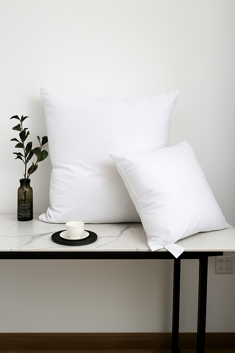 oreiller de qualité hôtelière en plumes synthétiques douces 30x50 50x50 65x65 48x74