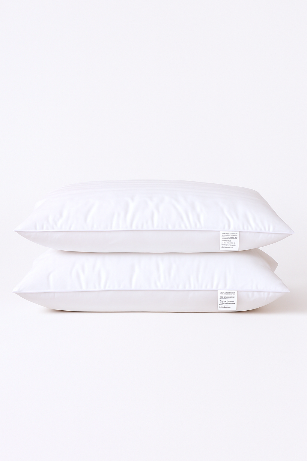 oreiller ignifugé en duvet d'oie avec couette coton