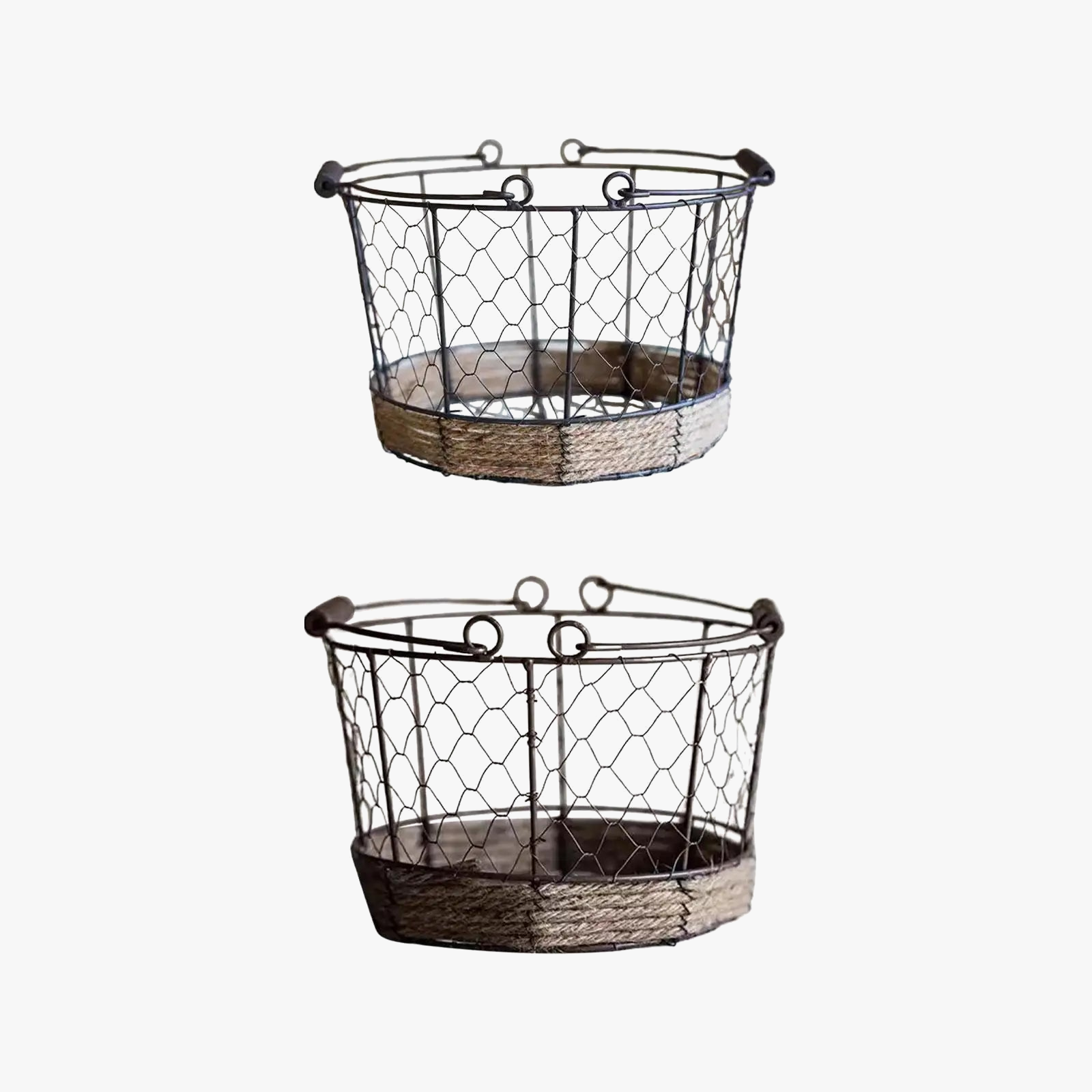 panier de rangement en fil de fer pour fruits et œufs