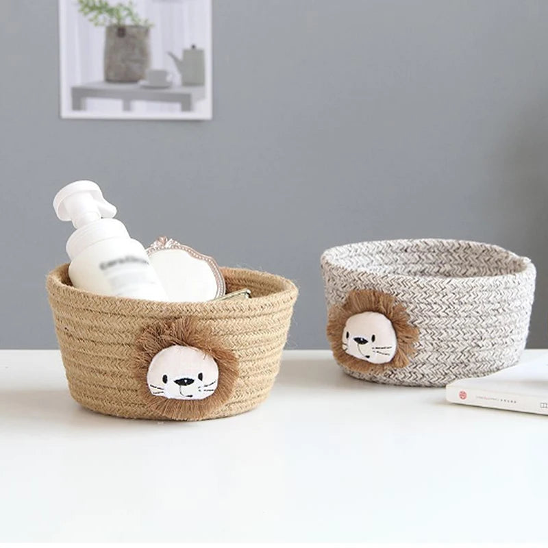 Panier de rangement en forme d'animal mignon pour enfants