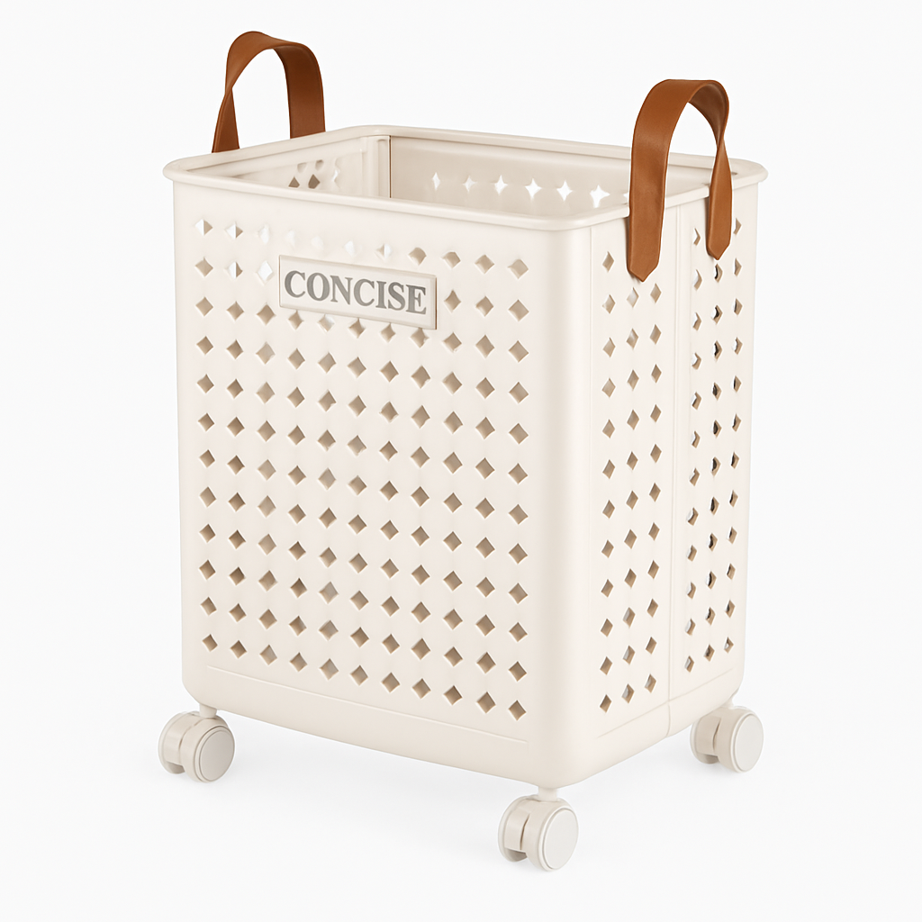 panier pliable multifonctionnel avec roulettes grande capacité rangement pratique