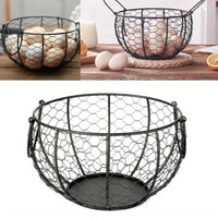 panier à œufs en métal pour rangement de cuisine