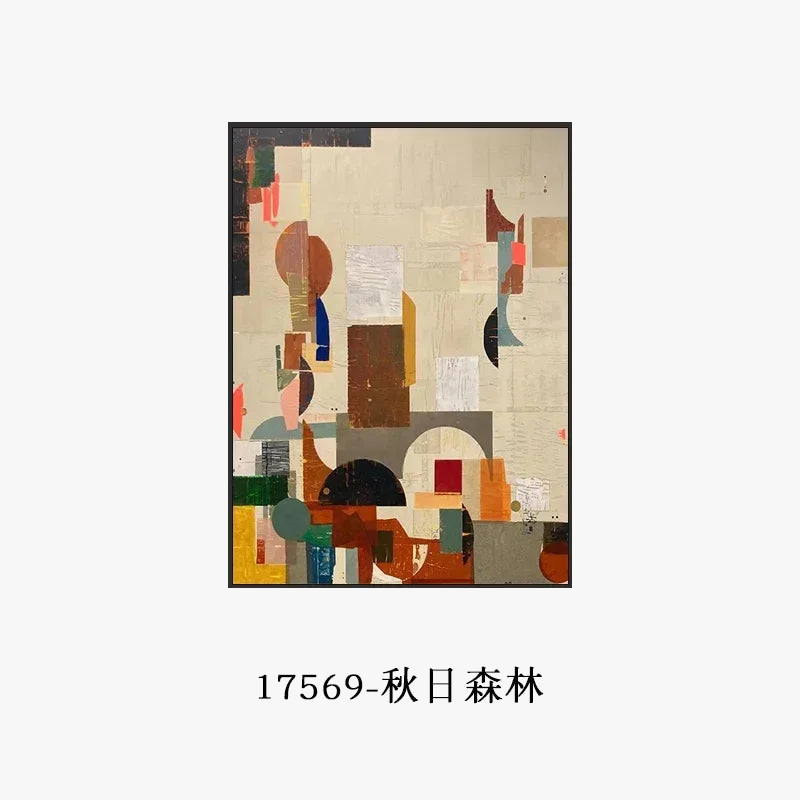 peinture à l'huile abstraite pour décoration murale moderne