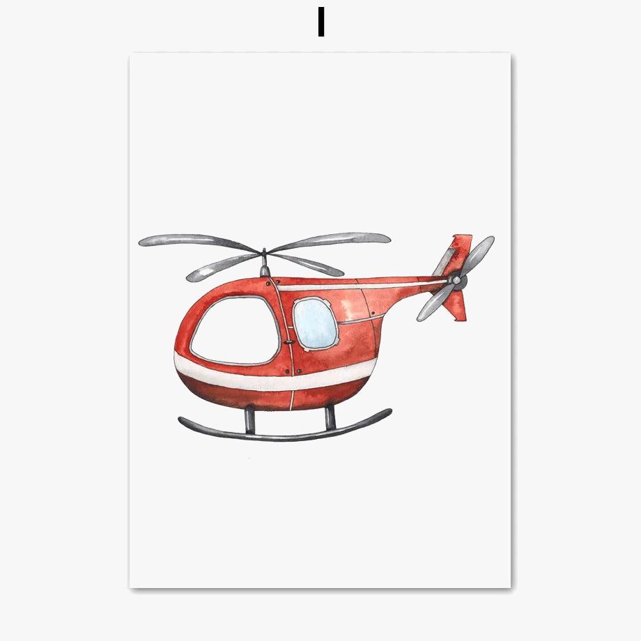 peinture-murale-camion-de-pompiers-ambulance-et-avion-pour-enfants-4.png