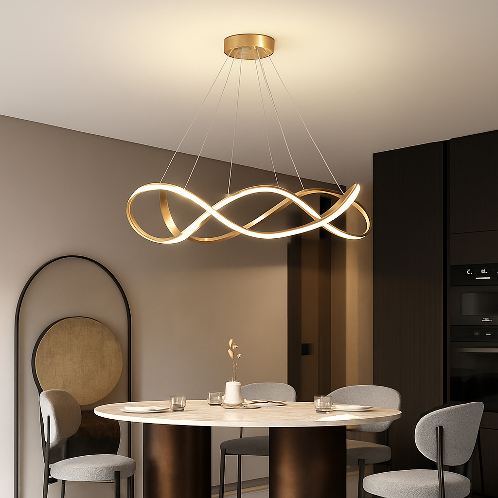 Plafond moderne à LEDs Lampe Lustre Pour Salon Hall Restaurant Chambre Suspension Lumière Décor Intérieur Luminaire Lustre - vue 8 sur 18