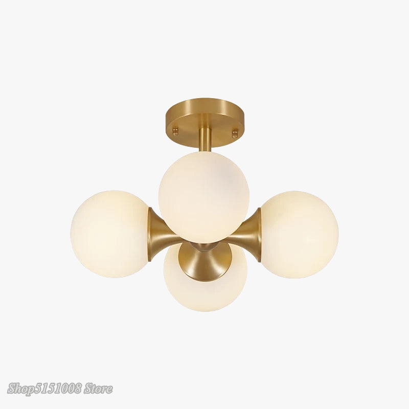 Plafond moderne à LEDs lumières nordique créatif boule de verre Led plafonniers salon cuisine haricot magique chambre garniture luminaires