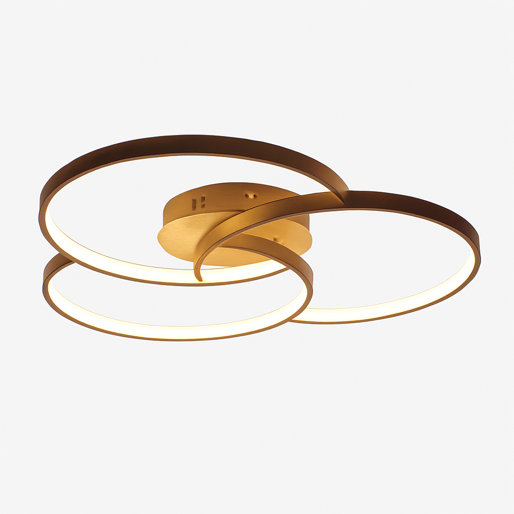 Plafonnier design LED rosace trois cercles Bwart - vue 8 sur 8