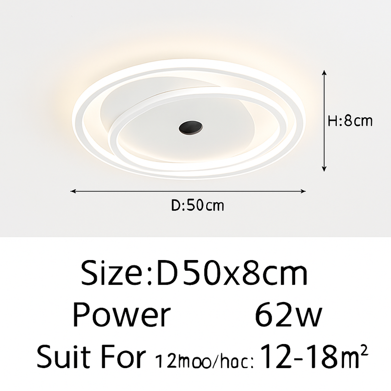 plafonnier design minimaliste pour un éclairage d'ambiance élégant