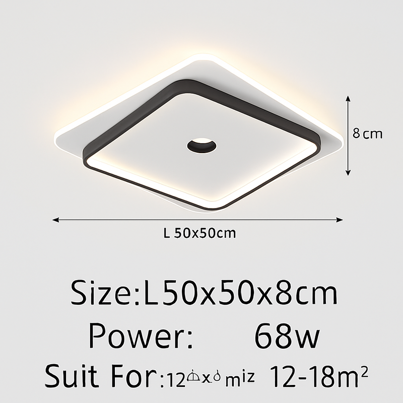 plafonnier design minimaliste pour un éclairage d'ambiance élégant