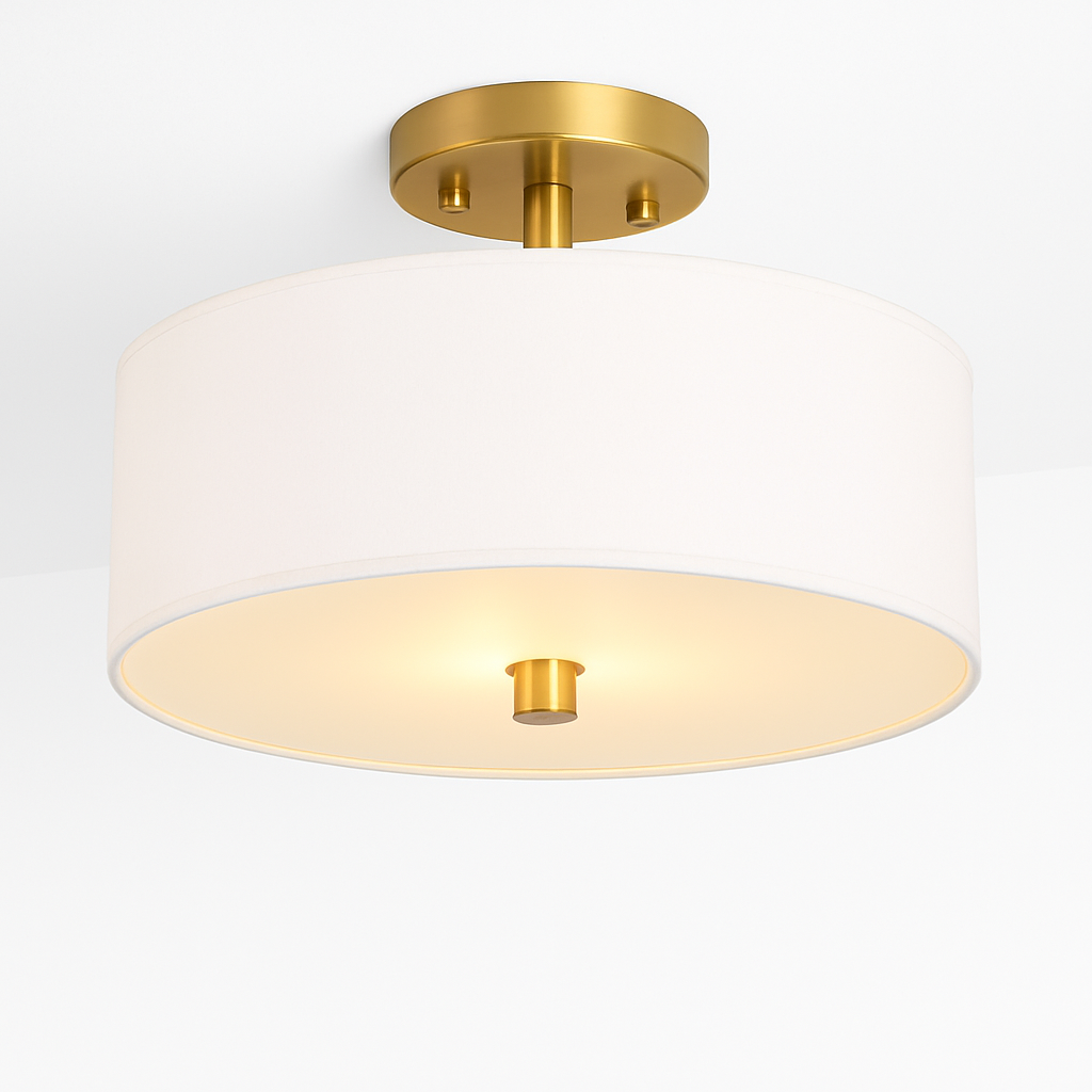 plafonnier en tissu américain design simple pour intérieur