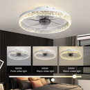 plafonnier led cristal ventilateur plafond télécommande 6 vitesses nordique