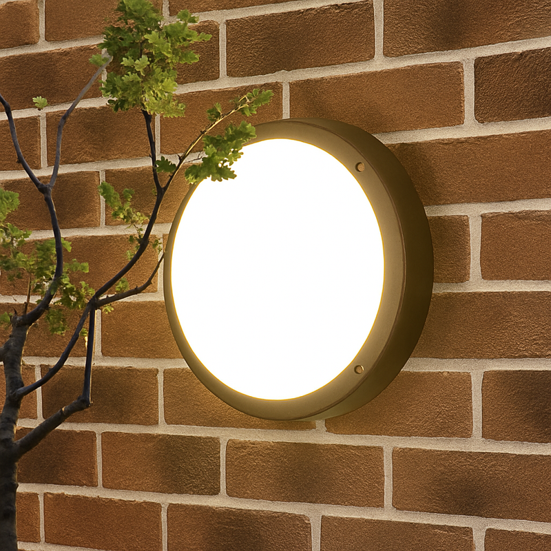 plafonnier led extérieur moderne étanche rond montage en surface