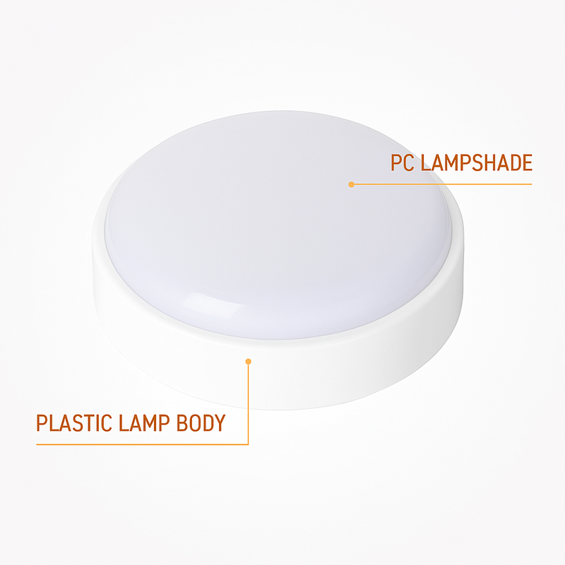 plafonnier led extérieur moderne étanche rond montage en surface