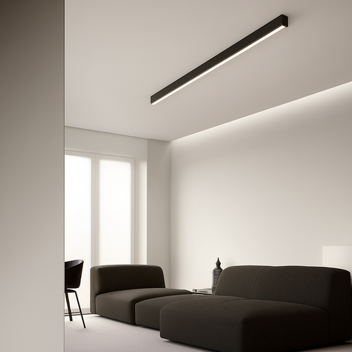 plafonnier led minimaliste ajustable en aluminium
