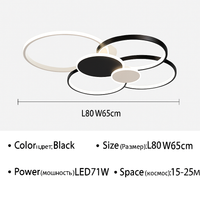 plafonnier led moderne à intensité variable avec télécommande