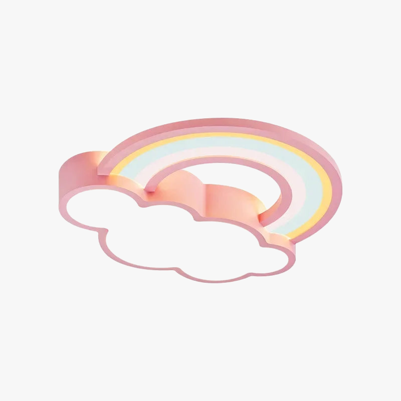 plafonnier led moderne nordique en forme de nuage arc-en-ciel