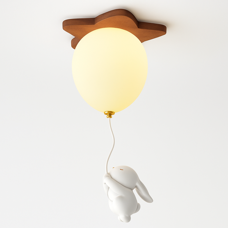 plafonnier led ours ballon décoration créative pour enfant