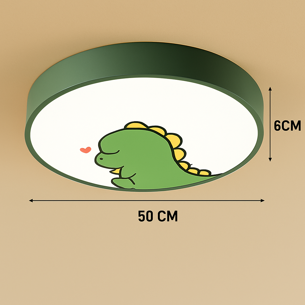Plafonnier LED rond coloré pour chambre d'enfant - vue 9 sur 8