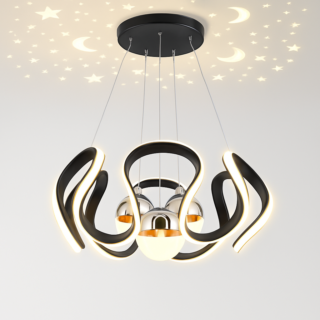 Plafonnier LED suspendu au design nordique