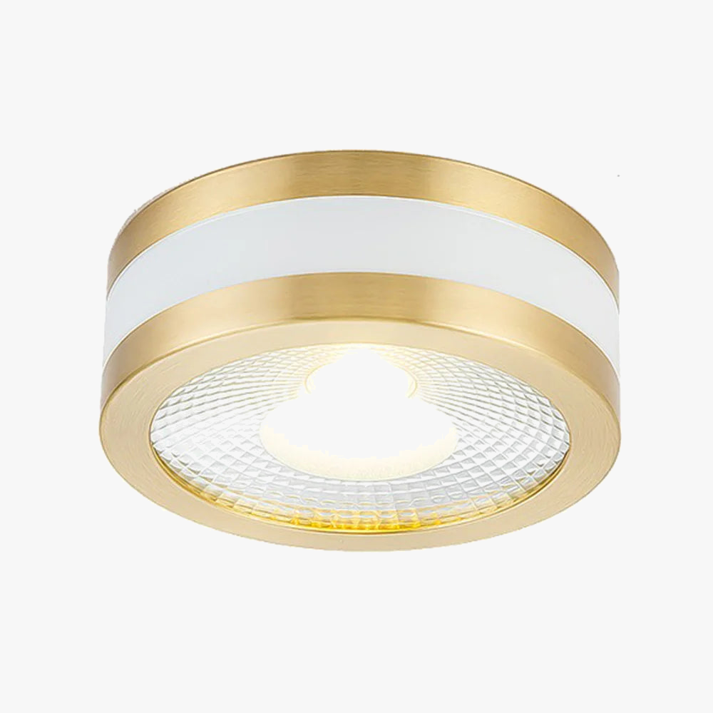plafonnier led ultra fin en cuivre pour décoration intérieure moderne