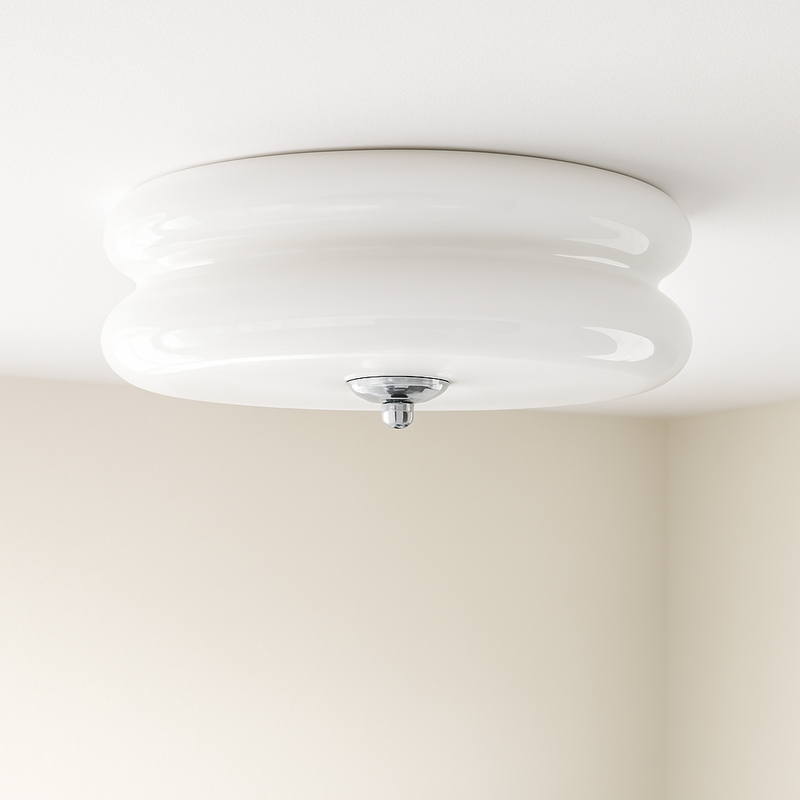 plafonnier moderne en verre rétro style vintage pour intérieur élégant