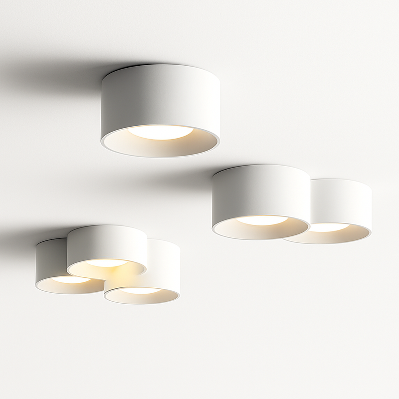 plafonnier moderne led cylindre spot minimalisme intérieur décor maison éclairage