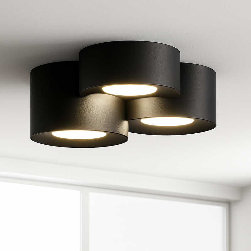 plafonnier moderne led cylindre spot minimalisme intérieur décor maison éclairage