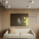 plafonnier moderne led cylindre spot minimalisme intérieur décor maison éclairage