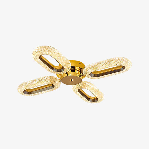 Plafonnier moderne LED en cristal ovale Marvona