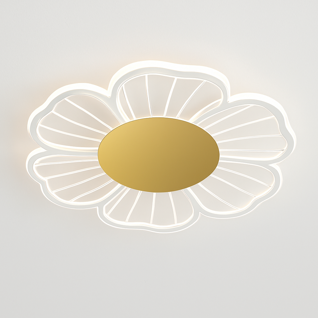 Plafonnier moderne LED en forme de fleur Majesty - vue 3 sur 9