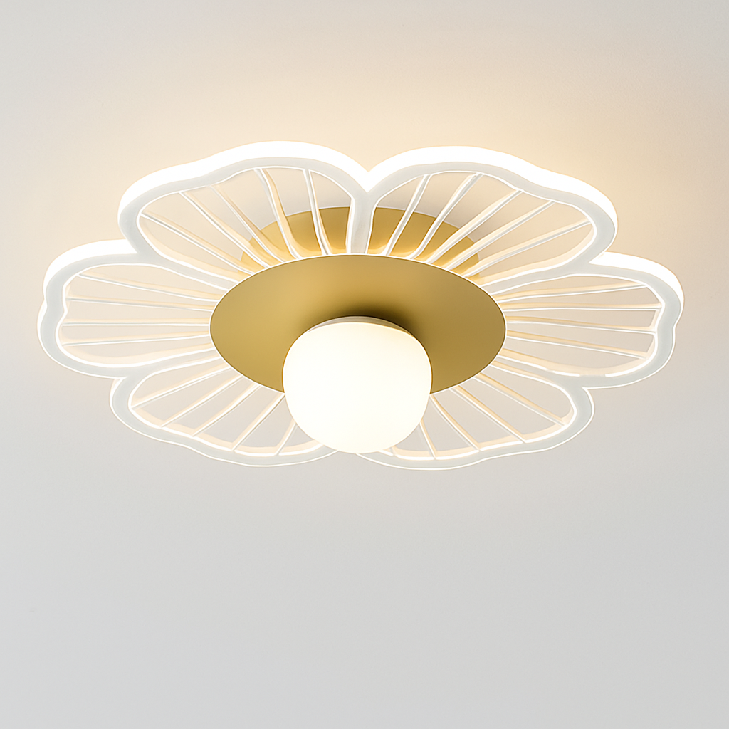 Plafonnier moderne LED en forme de fleur Majesty - vue 4 sur 9