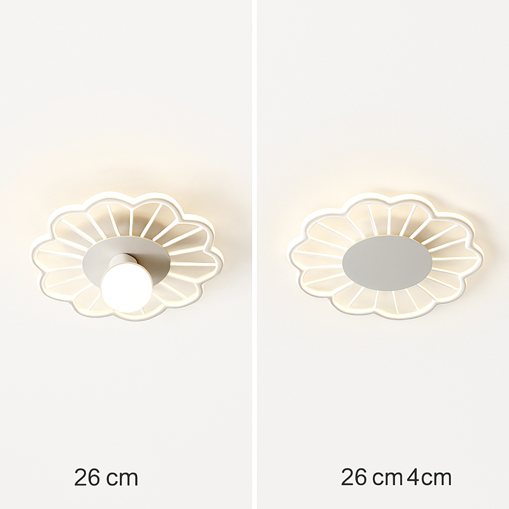 Plafonnier moderne LED en forme de fleur Majesty - vue 9 sur 9
