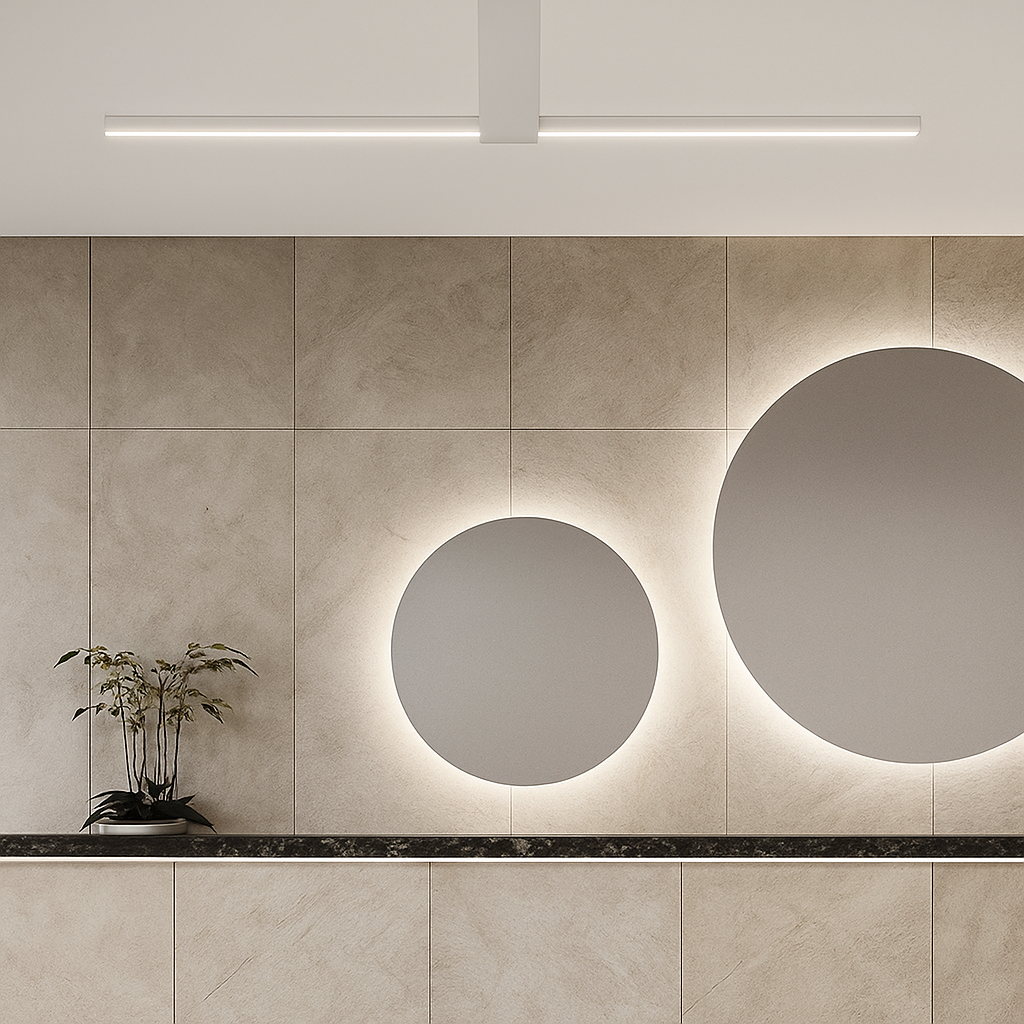 Plafonnier moderne LED minimaliste barre lumineuse Mahil - vue 5 sur 8