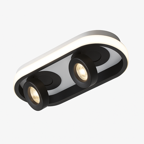 Plafonnier moderne LED ovale avec angle rotatif Charly