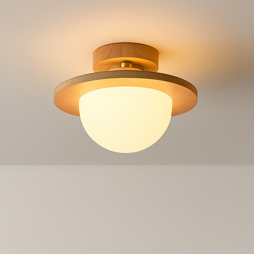 Plafonnier nordique en bois massif