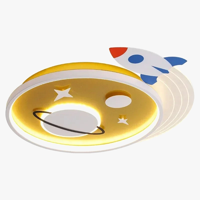 plafonnier nordique planète fusée led pour décoration enfant
