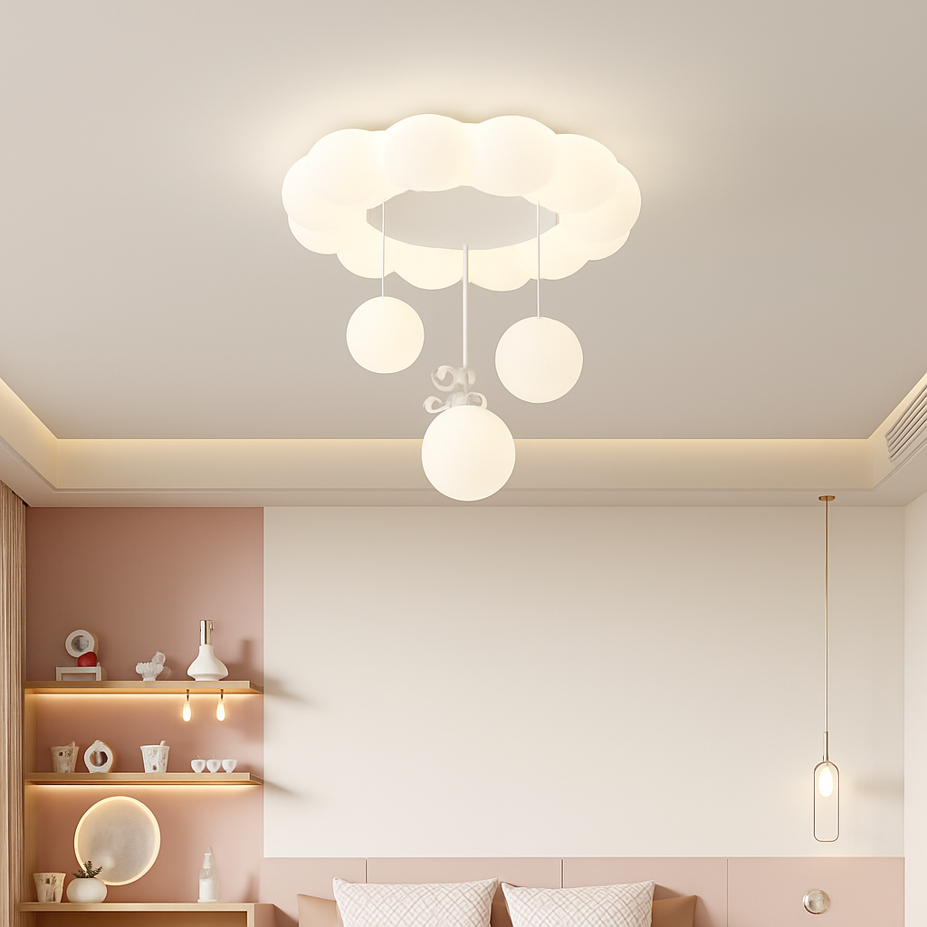 plafonnier nuage lapin ours pour chambre enfant