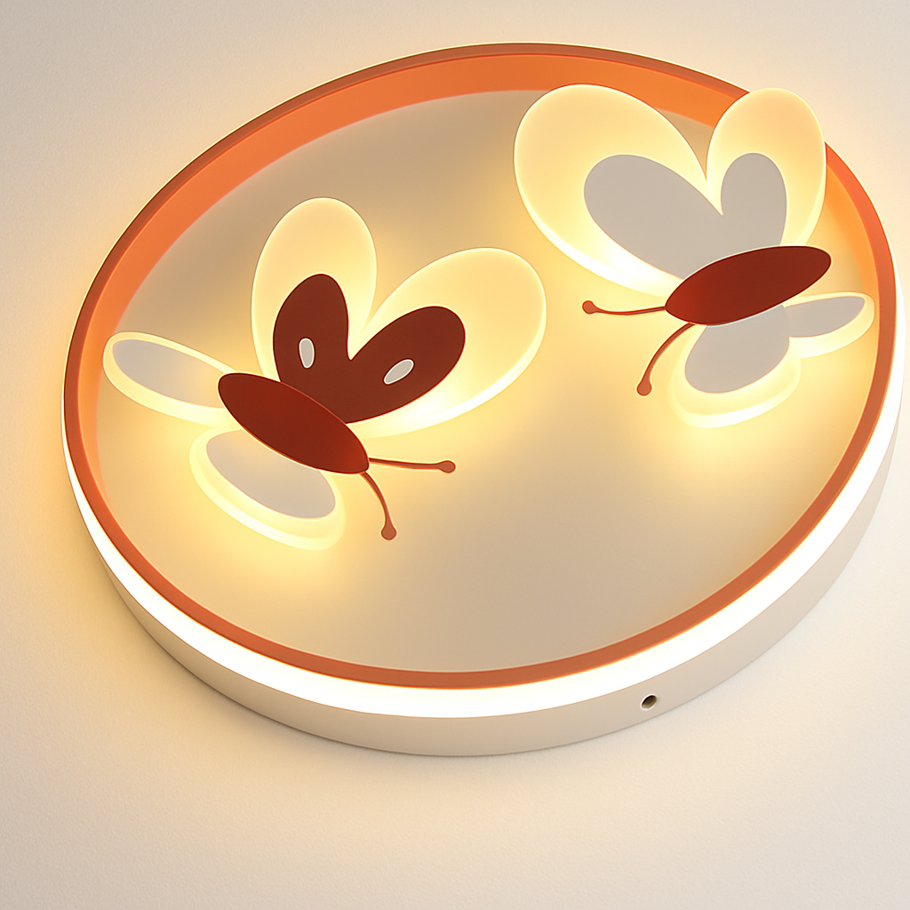 plafonnier papillon décoratif pour enfants lampes créatives d'intérieur
