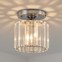 Plafonnier rond ou carré en cristal de verre Luxury