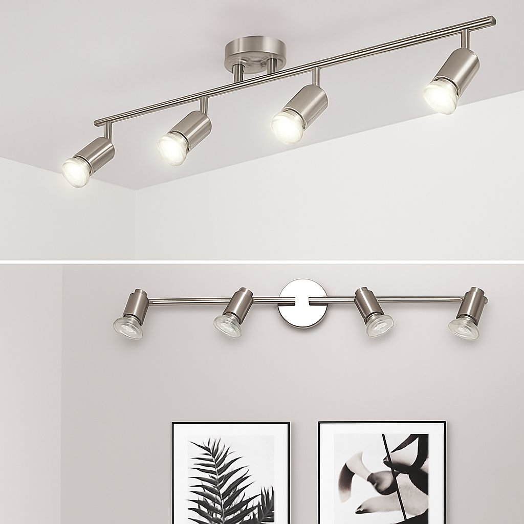 plafonniers rotatifs angle réglable avec ampoule led pour éclairage spot - vue 6 sur 10