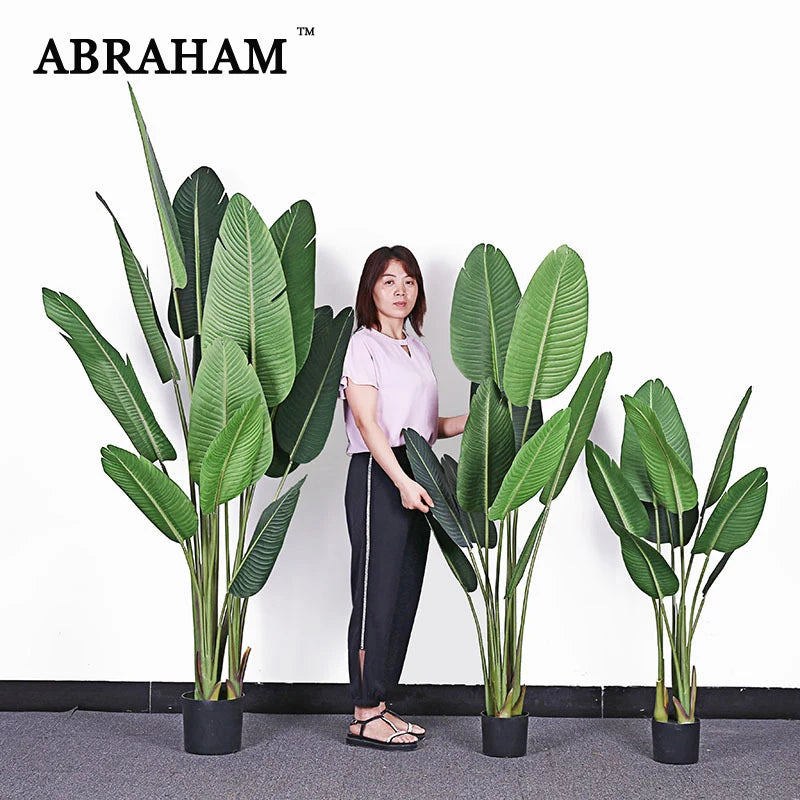 plante artificielle bananier tropicales pour décoration intérieure et bureau