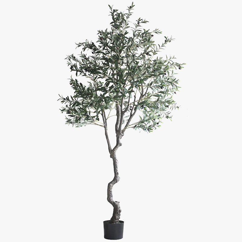 plante artificielle olivier en pot pour décoration intérieure